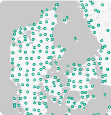 Mere end 5.000 ladepunkter i Danmark